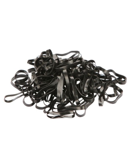 Elastiques à crinière en silicone 500 pièces Noir