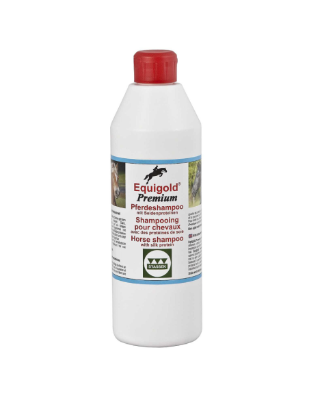 Equigold Prémium shampooing pour chevaux antibactériens