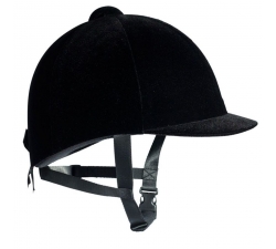 Bombe casque velours norme EN 1384