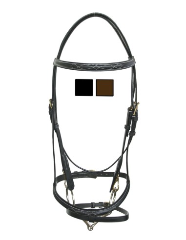 Bridon cuir surpiqué Daslo Tattini