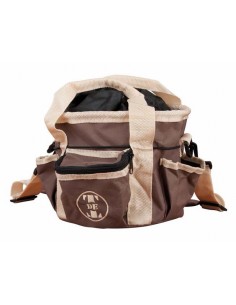 Sac de pansage petit modèle Marron / Beige