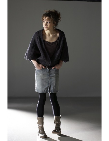 Veste femme Clara Samomaya laine tricoté main