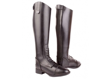 Bottes à lacet cuir synthétique standard pour dames