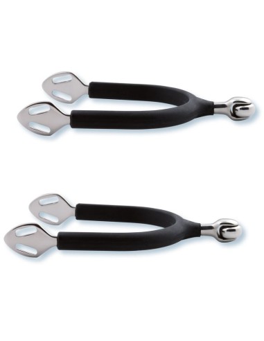 Eperons gainés à molette lisse Steeltec