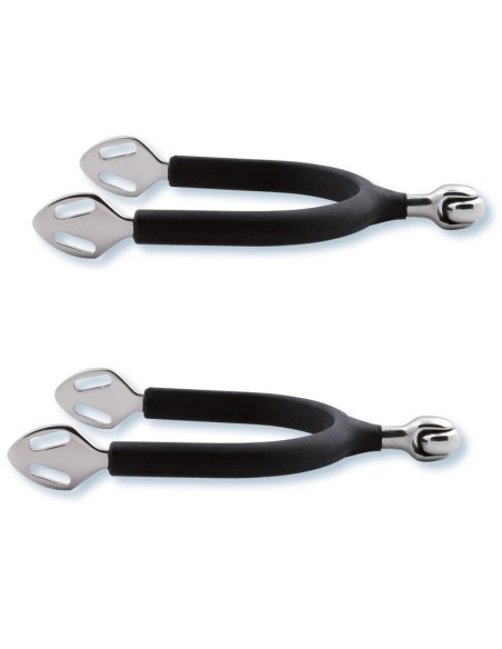 Eperons gainés à molette lisse Steeltec