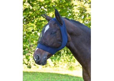 Masque Cheval Anti-mouche FinoStrech Kerbl Bleu