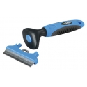 Brosse pour pelage des chiens bleu