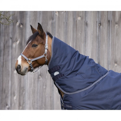 Couverture Pour Cheval Tyrex 600D - Imperméable Et Respirante, 50g, Taille 5'9", Couleur Marine/gris, Avec Garantie 1 An