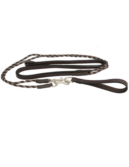 Rênes allemandes cuir corde DMH Equitation