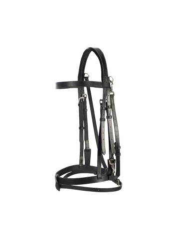 Bridon muserolle combinée Horze Hunter Sparta Noir