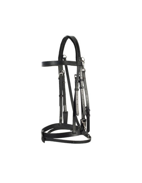 Bridon muserolle combinée Horze Hunter Sparta Noir