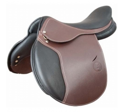 Selle cuir mixte Quercy de TdeT Tabac