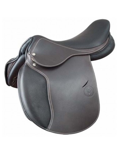 Selle cuir mixte Quercy de TdeT Marron