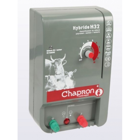 Electrificateur cloture électrique Hybride H32 3.2 joules Chapron