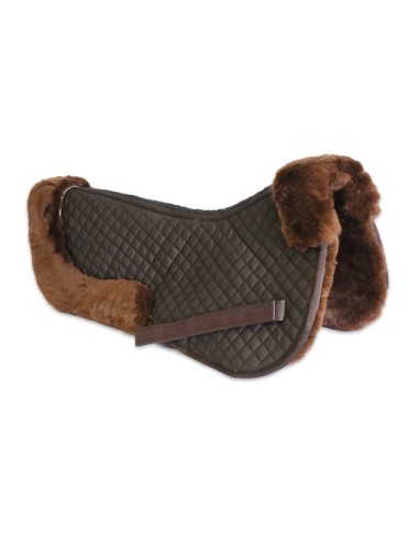 Amortisseur Pro DMH Half Pad peau de mouton véritable Noir / Naturel