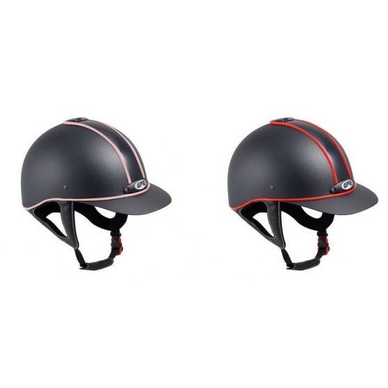 Casque Gpa Classic Piping Cuir