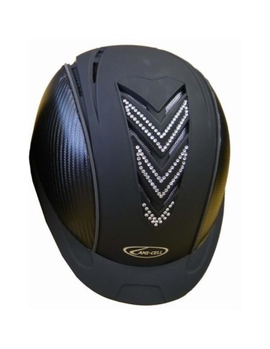 Bombe casque V-Diamond Lamicell VG1 Noir / Argent
