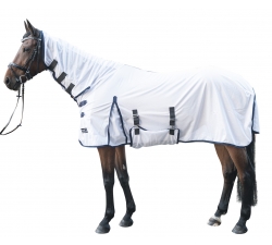 Chemise intégrale anti-mouches Lyon HKM Blanc