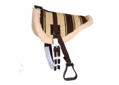 Bareback pad selle tapis de monte à cru Marron