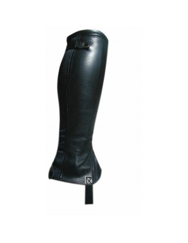 TdeT Mini-chaps cuir souple  Noir