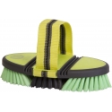 Brosse de pansage souple Flexi Impulz Imperial Rding Jaune / vert