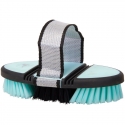 Brosse de pansage souple Flexi Impulz Imperial Rding Aquamarine