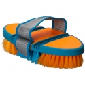 Brosse de pansage souple Flexi Impulz Imperial Rding Orange fluo