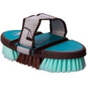 Brosse de pansage souple Flexi Impulz Imperial Rding Bleu ciel