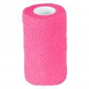 Bande adhérente de travail ou de soins 10 cm Flex-Wrap Rose fluo