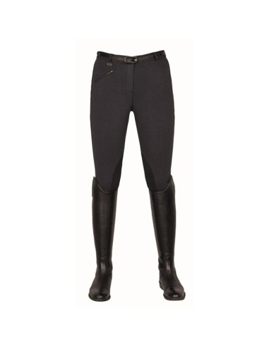 Pantalon d'équitation confort bi-extensible HKM Noir