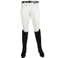 Pantalon d'équitation confort bi-extensible HKM Blanc