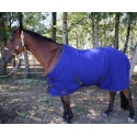 Couverture polaire sur-sangles croisées DMH Equitation Navy