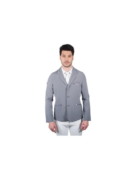 Veste de concours homme Levisto Rider gris claire