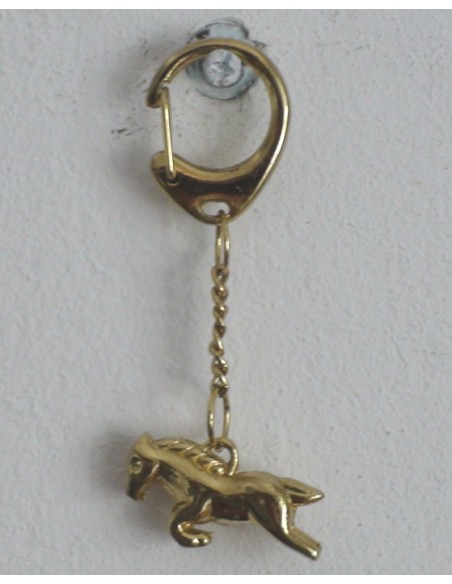 Porte-clés bijoux en forme de cheval Or