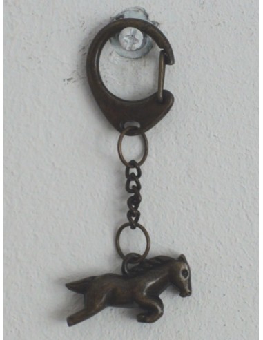 Porte-clés bijoux en forme de cheval Or