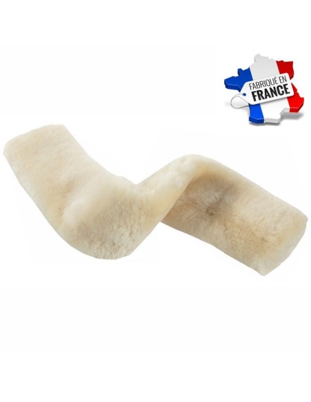 Fourreaux de sangle peau de mouton fabriqué en France