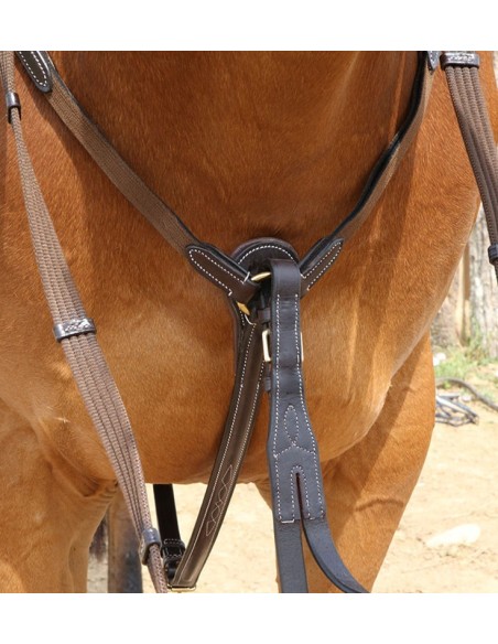 Coliier de chasse surpiqué Roma Dhm-Equitation Majestic