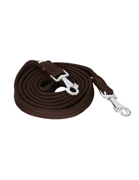 Rènes matelassés par DMH Equitation HAVANE