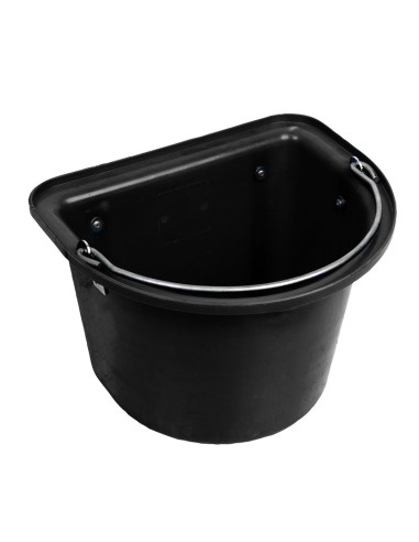 Seau Mangeoire 12 L Kerbl pour Cheval  Bleu