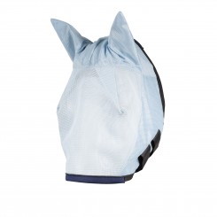 Masque intégral bonnet anti-mouches poney au trait avec oreilles Horze Bleu ciel