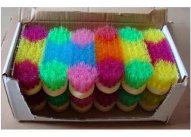 Bouchon brosse dure enfants pour pansage crazy colors