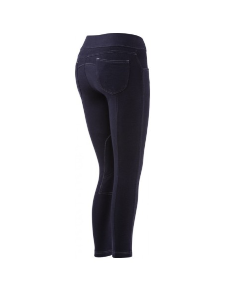 Pantalon culotte d'équitation legging  DMH Equitation femme Marine