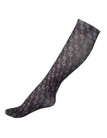 Chaussettes fines imprimés Horze Amira Noir / Gris