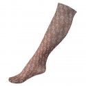 Chaussettes fines imprimés Horze Amira Taupe