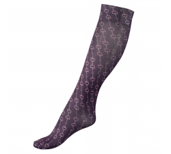 Chaussettes fines imprimés Horze Amira Violet