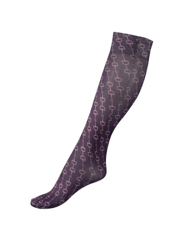 Chaussettes fines imprimés Horze Amira Noir / Gris