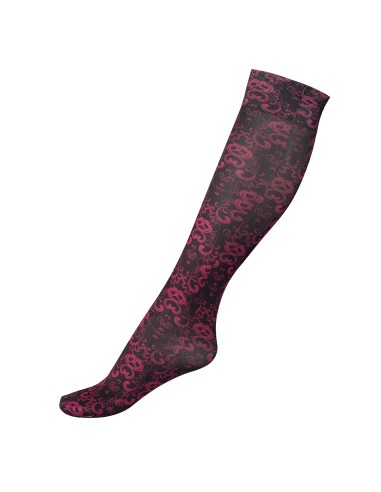 Chaussettes fines imprimés Horze Amira Noir / Gris