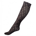 Chaussettes fines imprimés Horze Amira Navy / Beige