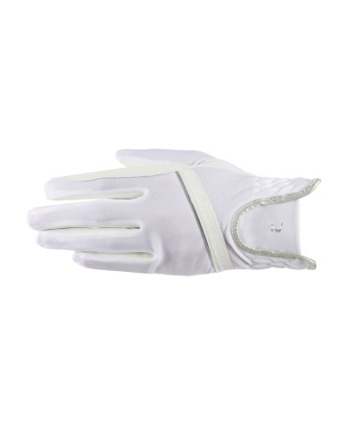 Gants Evelyn Horze, matière respirante Blanc