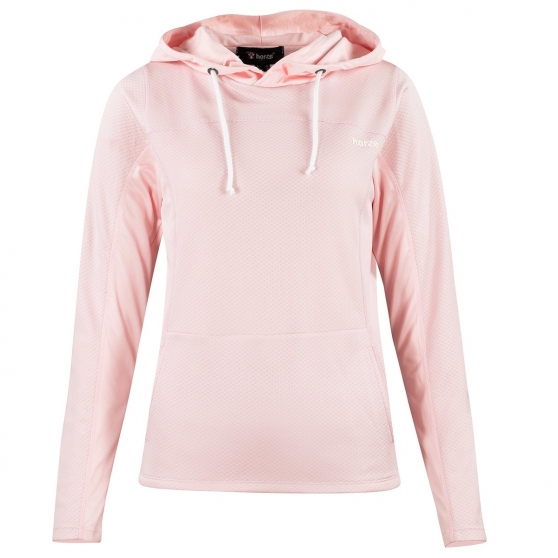 Sweat à capuche léger et technique Horze Luanna, femme Rose